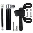 Mini Portable Pump Aluminum Bicycle Tire Inflator for Basketball (Black)