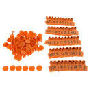 200 Sets Ear Tag With 1-100 Number For Cow Cattle Large Livestock Farm Animal