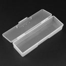 Plastic Nail Art Accessories Storage Box Translucent Decor Organizer Case
