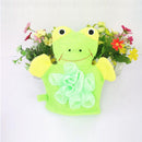 Baby Cartoon Animal Design Bath sponge Kids Shower Mitt Cute Glove   M&