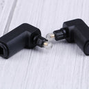 2Pcs 90 degree optical audio cable adapter male and female right angle Ew