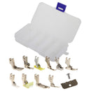 13pcs Zipper Presser Foot Set for Industrial Single Needle Sewing Machines