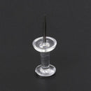 200 x Clear Push Pins Transparent Plastic O9O5