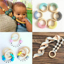 5x Wooden Ring For Crafting DIY Craft Jewelry Making 50mm