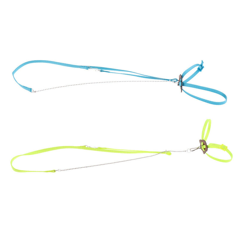 2Pcs Adjustable Nylon Pet Reptile Lizard Hauling Rope Walking Cable Harness