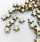 ular 100pcs Wooden Blank Small Star Shapes Embellishments Crafts CES