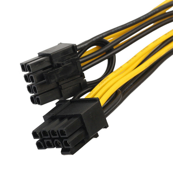 20cm 6 Pin to Dual 8 Pin PCI Power Splitter Cable VGA PCI Express Adapter
