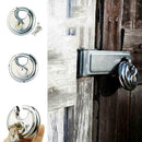 1X Stainless Steel Armor Disc Padlocks Trailer / Self Locks Storage Alike K V8H5