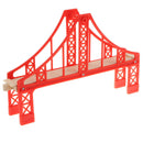 Wooden Trains Railway Set Compatible Accessories - Big Red Bridge