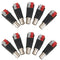 10 pcs Speaker Wire Cable to Audio FEMALE BNC Connector Adapter Jack Plug