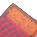 MagiDeal 2pcs 12V 8 Led Tail Light Rear Rear Signal Lamp Trailer Truck