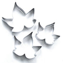 3pc Stainless Steel Maple Leaf Cake Decorating Tool Fondant Baking Mold Coo A6C7