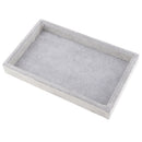 Grey Luxury Velvet Necklace Earring Bracelet Tray Storage Case Organizer