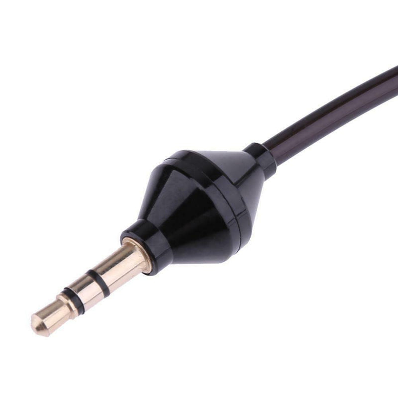 Monaural Headphone Air Tube Anti-radiation Earphone Stereo Headset Black
