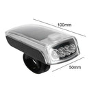 Waterproof Solar/USB Charging Mountain Bike LED Headlight+ Taillight Set