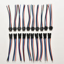 20pcs Male&Female 4 Pin Connector with wire for 5050/3528 RGB Led Driver Stri ME