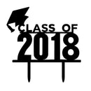DIY Class of 2018 Black Cake Topper Graduation Party Cake Decoration Cake T