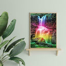5D DIY Full Drill Diamond Painting Rainbow Waterfall Embroidery Mosaic Kit