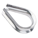 2x 6mm Stainless Steel Marine Wire Rope Eyelet Thimble Hard Eye Protection