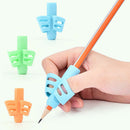 1PC Two Finger Grip Silicone Pencil Holder Corrector Baby Learning Writing Tool