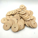 50pcs Wooden Round Unfinished Blank Wedding Christmas Party Gift Tags 40mm