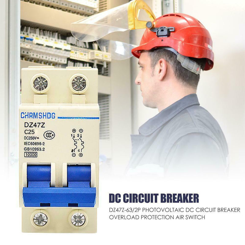 DZ47Z-63/2P Photovoltaic DC Circuit Breaker Protection Air Switch (25A) A