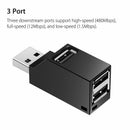 High Speed 3 Port USB 2.0 Multi HUB Splitter Expansion Desktop PC Laptop Ad
