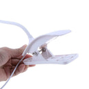 LED USB Eye-protection Reading Night Light Clamp Kids Study Desk Lamp(White