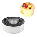 6X Pro Round Pastry Cutters Doughnut Fondant Muffins Mould Ring Baking Tools