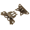 1pc Zinc Alloy Butterfly Shape Latch Hasp for Jewelry Box Cabinet Decoration