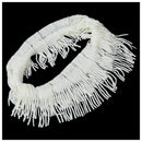 Women Warm Infinity 2 Circle Cable Knit Cowl Neck Tassel Scarf Shawl Xmas G