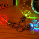 Mini Colorful LED Flashlight Light Bulb Lamp Key Ring Keychain Lamp Torch- OZ