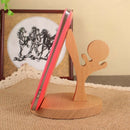 Wood Cell Phone Smart Phone Desk Stand Holder Table Decor - Kung Fu Boy