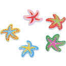 50pcs Starfish 2 Holes Wooden Buttons