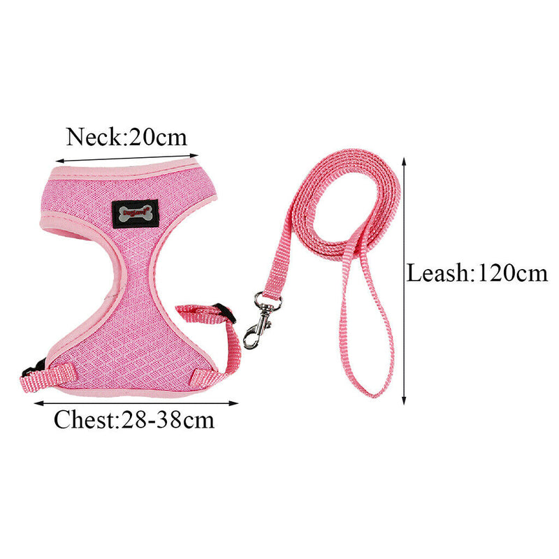 Set of 2, Pet Cat Kitten Soft & Comfy Made Well 120cm/3.94ft Leash Puppy Dog
