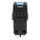 Blue Light Horn pattern LED 12V/20A 24V/10A 5-pin Rocker Toggle Switch Car  Z7E2