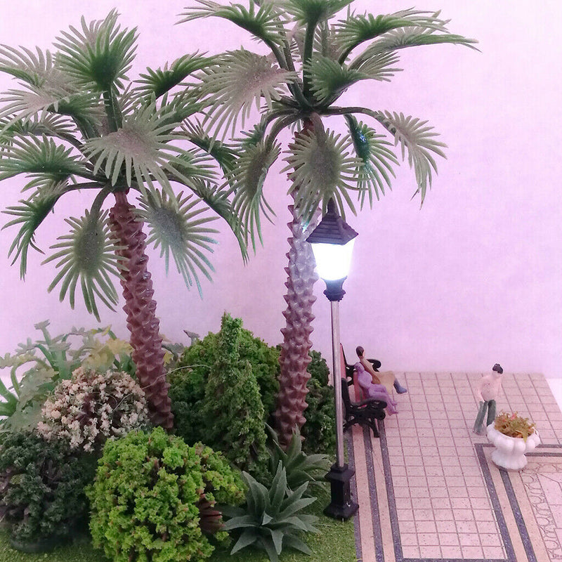 10Pcs Railway Led Lamppost Lamps Street Lights 1:100 HO Scale A