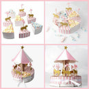 Carousel Wedding Favor Boxes Candy Boxes Gifts Box for Wedding, Party, Baby E3E5