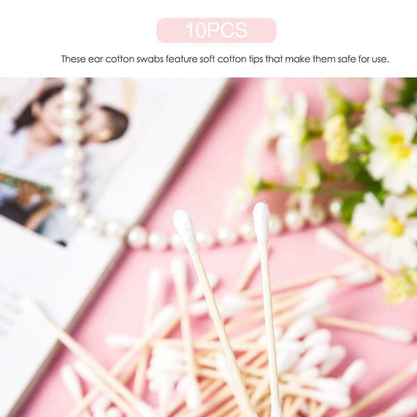 1000 pcs Double Head Disposable Cotton Stick Makeup Cotton Swab First Aid A#S