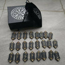 Divination Handmade Rune Stones Card Set Nordic with Bag Props Home Toys