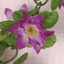 2pcs Artificial Silk Daffodil Flower Leafs Plants Wreath Hanging Garland