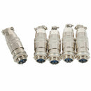 5 sets 4 PIN 12mm XS12-4 Screw Aviation Connector Plug,XS12J4Y,XS12K4P,The