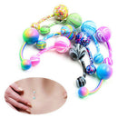 10Pcs Surgical Steel Ball Barbell Navel Ring Belly Button Ring  Body Pierc BX