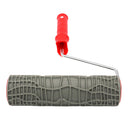 Rubber Paint Roller Brush Plastic Handle DIY Decorative Stone Pattern Home Wall