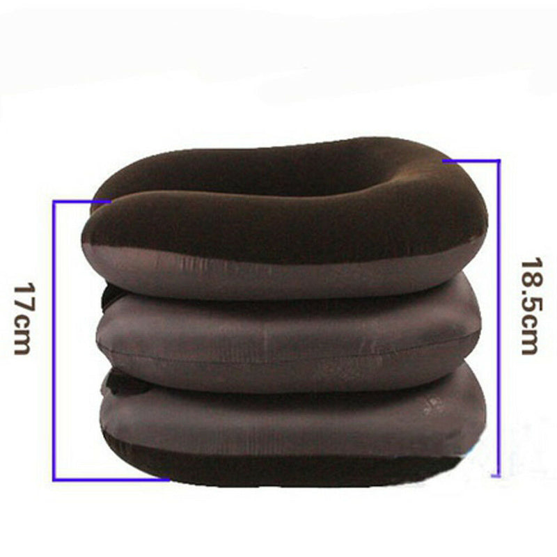 Cervical Traction Device Inflatable Shoulder-Neck Pain Relief Brace Collar H* FT