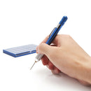 Blue Hand Drill with 21PCS Twist Number Drill Hold 0.3-1mm Pen Punch Tool CFT