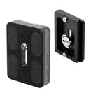PU-50 Schnellwechselplatte 50 x 38 x 10 mm Schwarzes J3B2 Aluminium-Fotogra