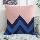 Decorative Throw Pillow Covers Modern Simple Geometric Style Cotton Linen B