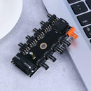 1 to 11 4pin PC Cooler Cooling Fan Hub 12V IDE Power Supply Splitter Cable