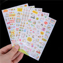 6 Sheets Animal Cat DIY Bubble Stickers Cartoon Kids Stickers Toys PVC StickerME